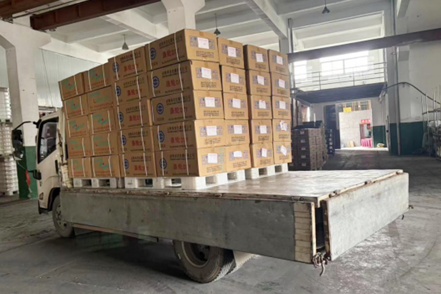 Entrepôt de production et de produits finis DTY