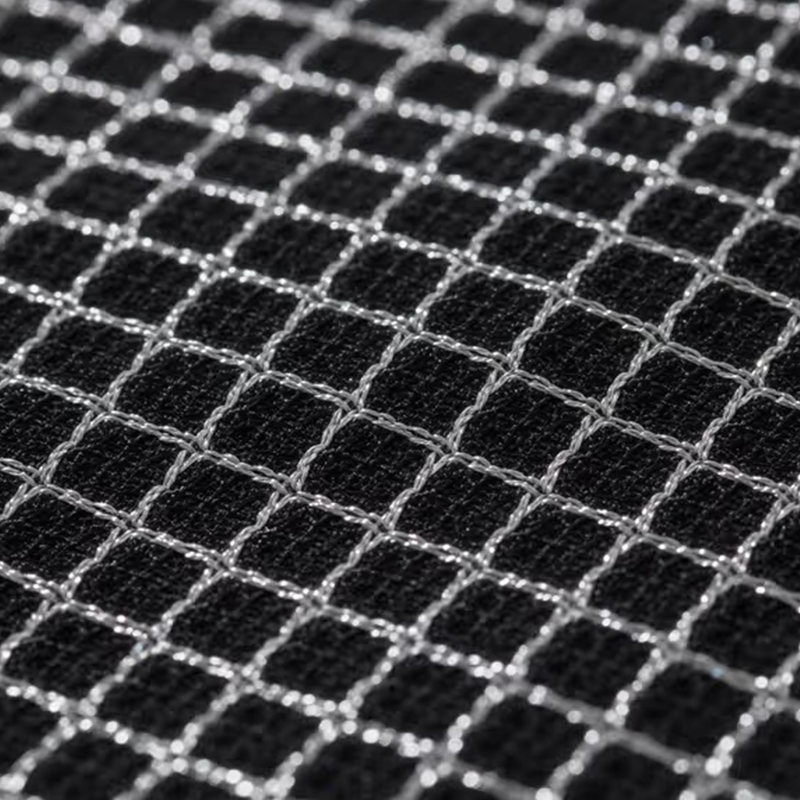 Tissu Birdseye en soie et fil de polyester respirant