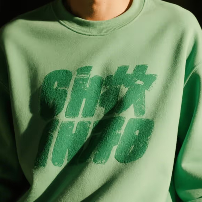 Tissu sweat-shirt chaud et respirant en pur coton