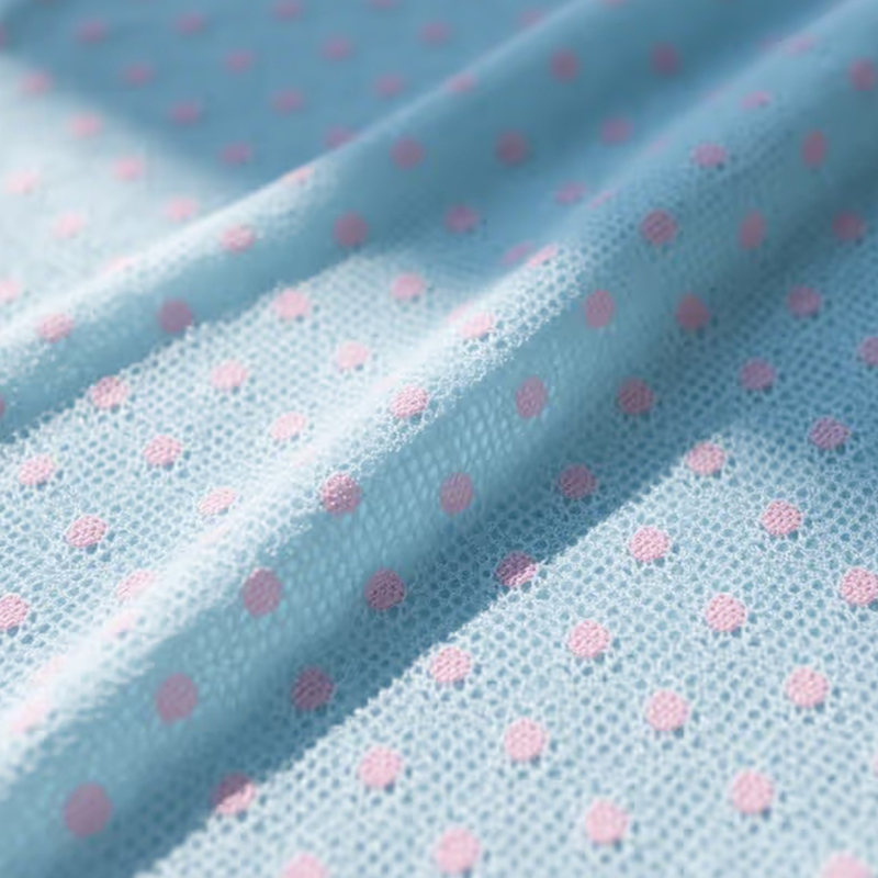 Tissu Birdseye en maille à pois