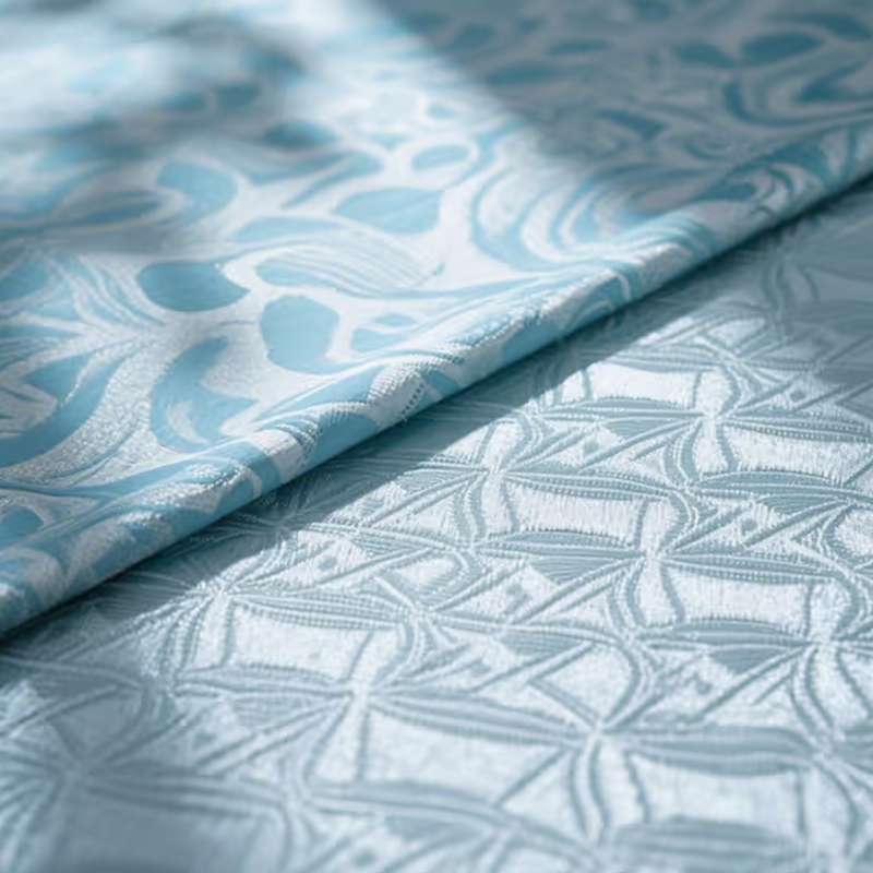 Tissu jacquard double face épais